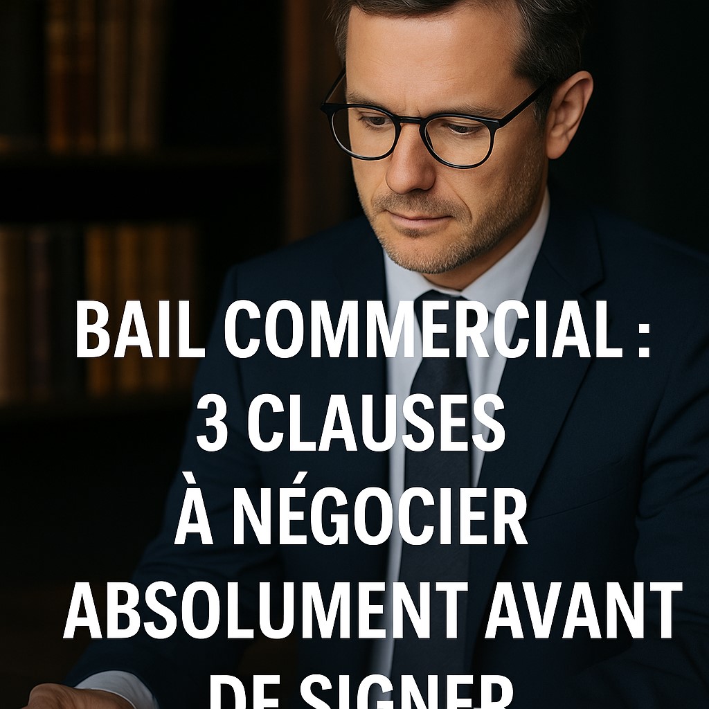 Avocat expliquant les clauses à négocier dans un bail commercial – Me Benmoha