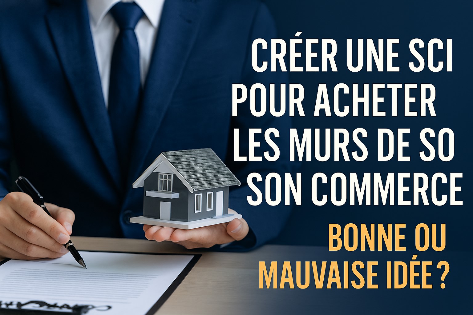 Illustration d’un avocat expliquant la SCI pour acheter les murs d’un commerce